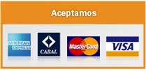 Aceptamos: American Express - Cabal - MasterCard - Visa